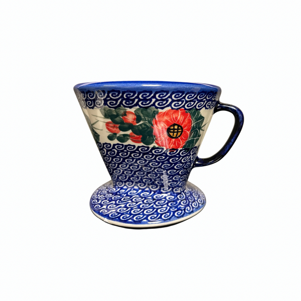Pour Over Coffee Filter, Red Poppy