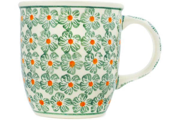 12 oz Cafe Style Mug, Orange Blossoms