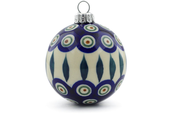 Traditional Christmas Ball Ornament, Peacock