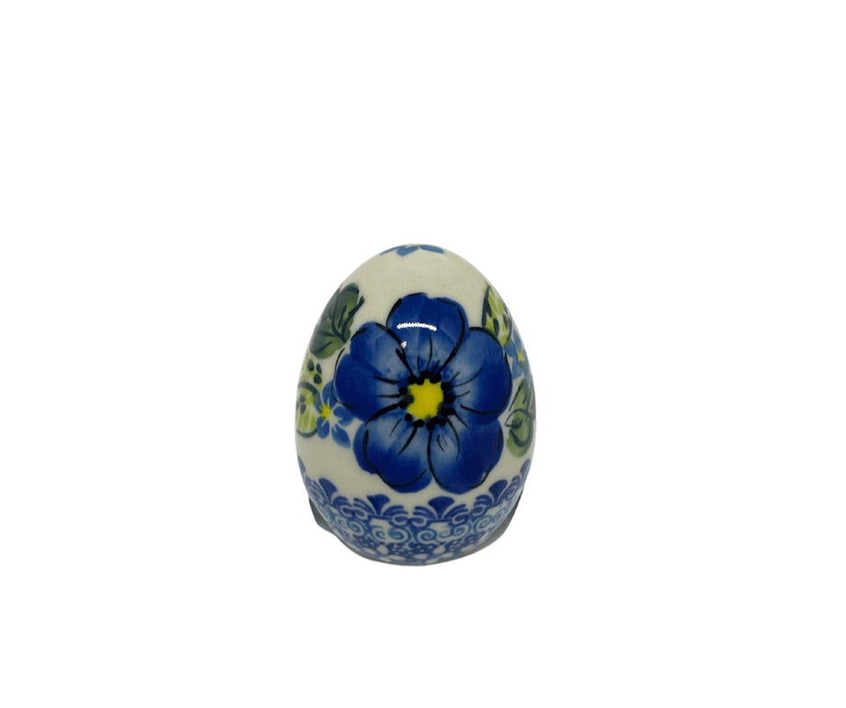 Unikat Medium Egg, Blue Daisy