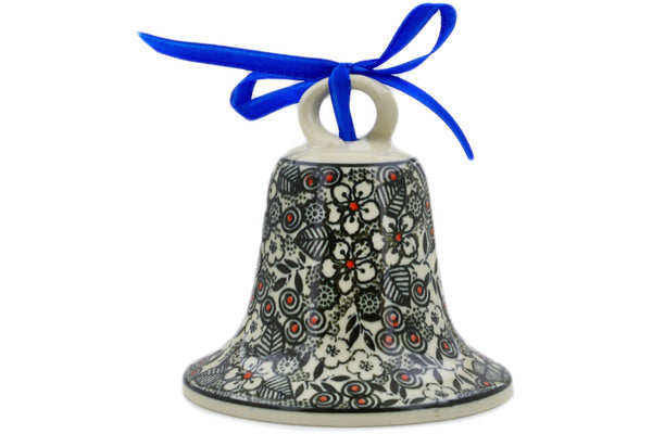 Large Bell Ornaments, Classic Black and White
